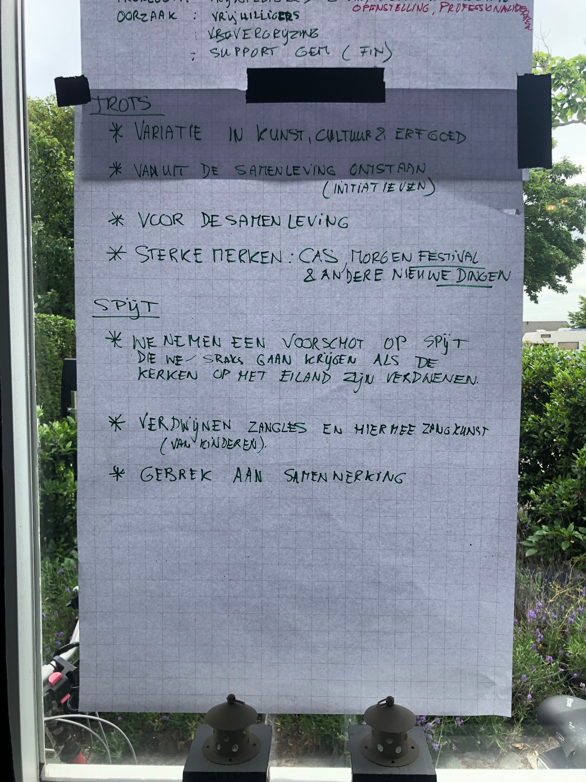 Perspectief cultuur en erfgoed: trots en spijt